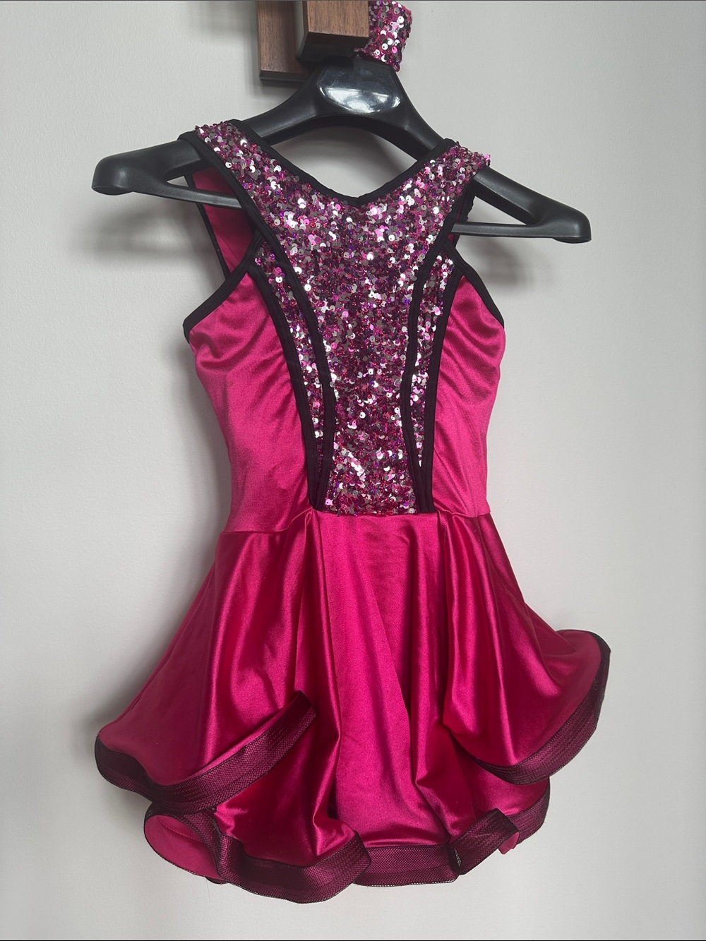Revolution Hot Pink Sequin Racerback Dance Costume